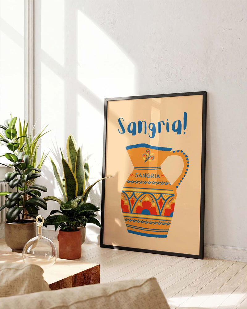 Mediterranes Getränk Poster – Sangria Jug