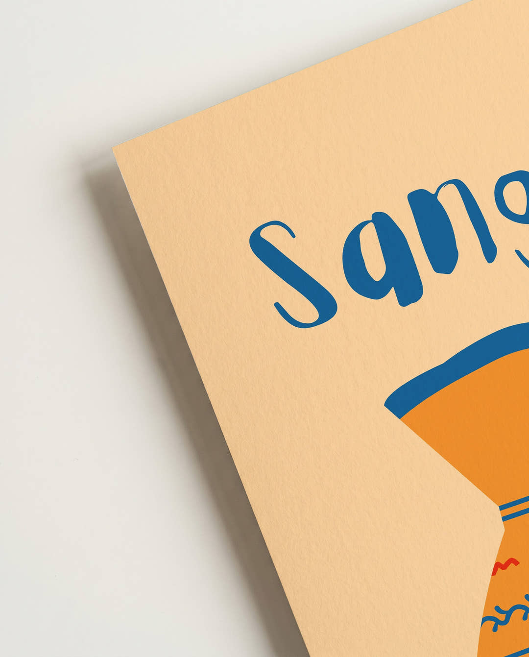 Mediterranes Getränk Poster – Sangria Jug