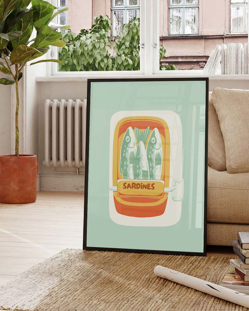 Food Illustration Poster – Sardines