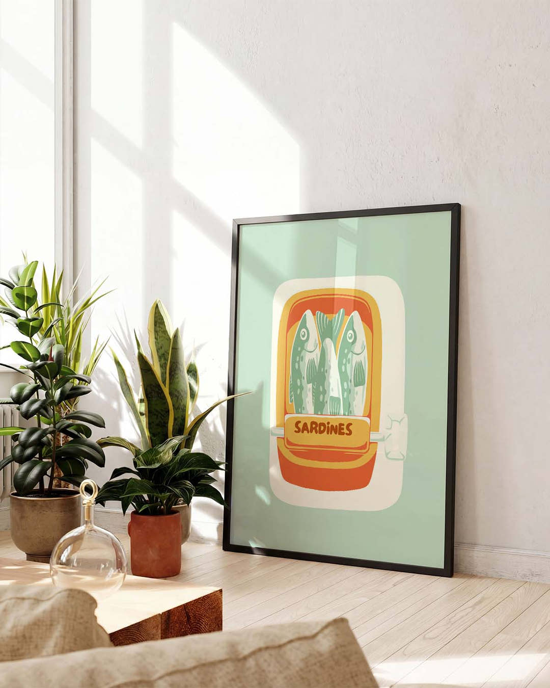 Food Illustration Poster – Sardines
