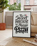 Pizza Zitat Poster – Secret Pizza