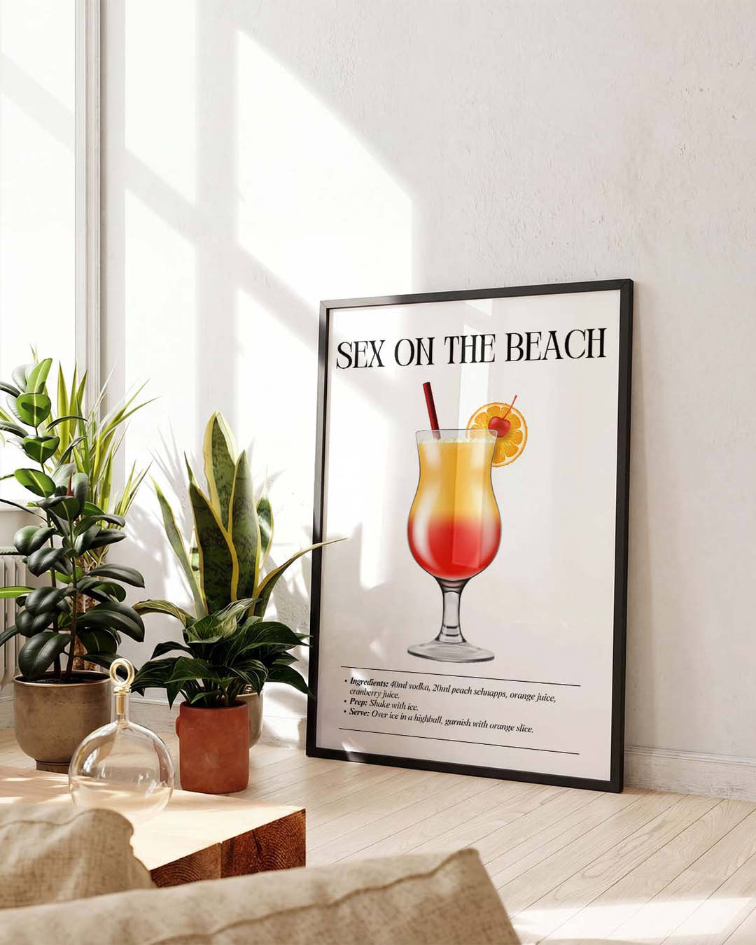 Sommer Cocktail Poster – Sex On The Beach