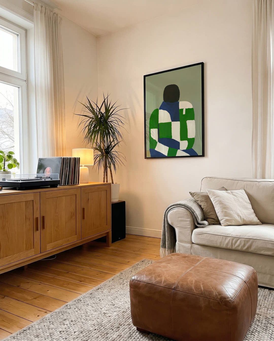 Silent Posture | Abstraktes Figuren-Poster