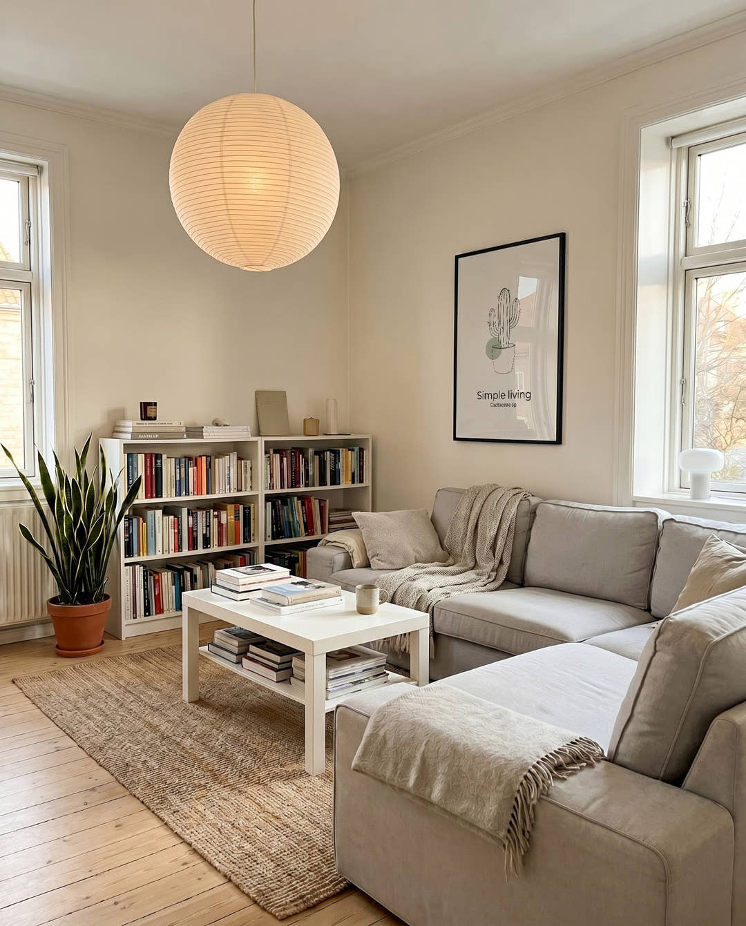 Kaktus Dekorationsposter – Simple living