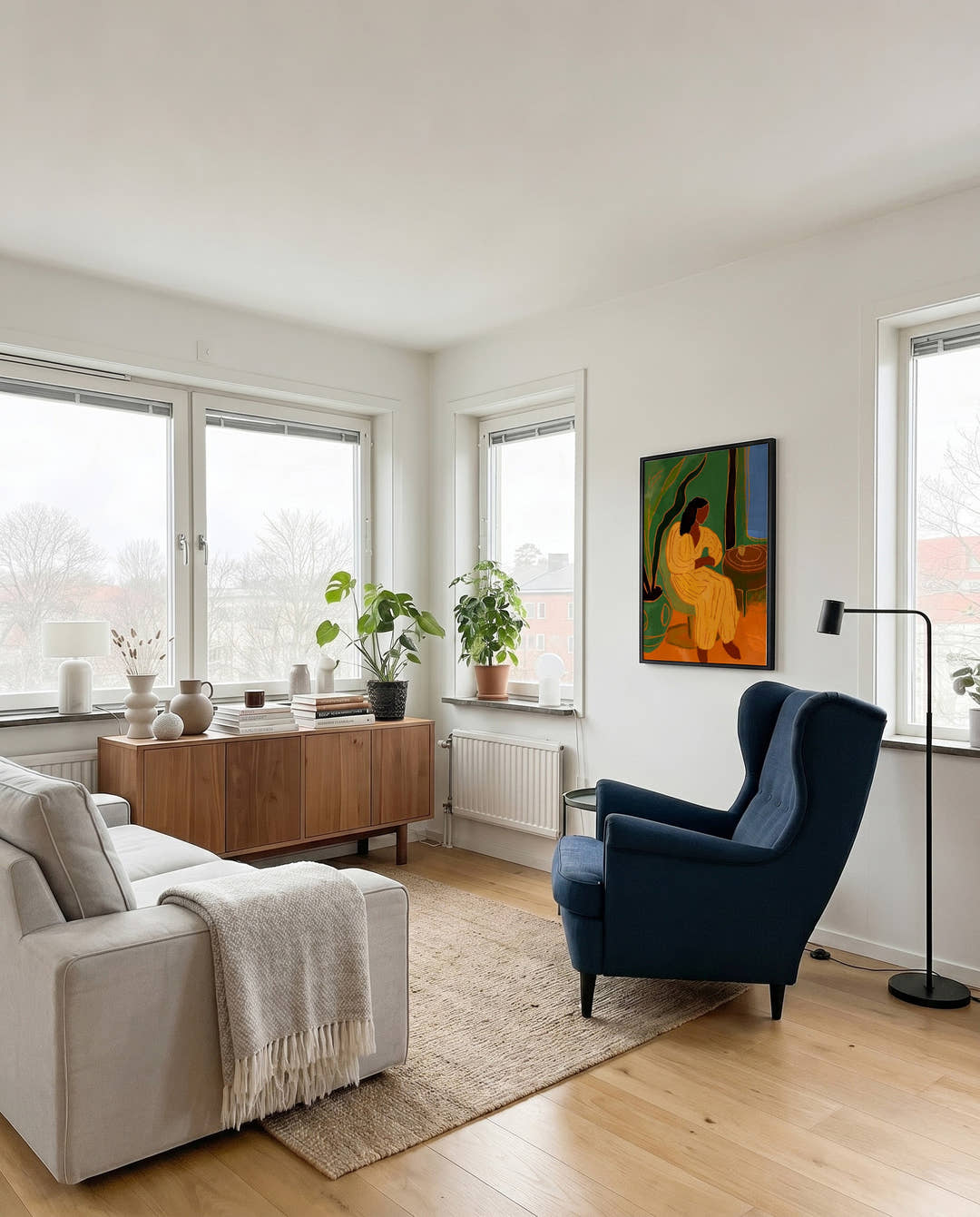 Slow Room | Modernes Figuren-Poster