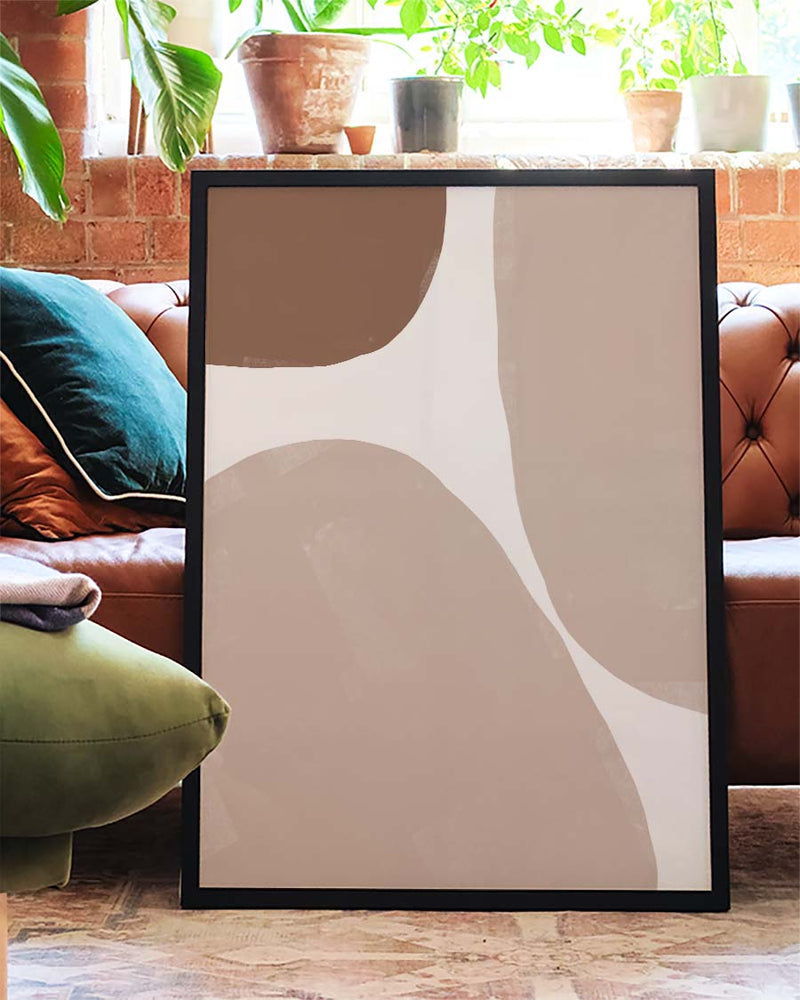 Soft Abstract Terracotta Poster – Weiche Terracotta Formen