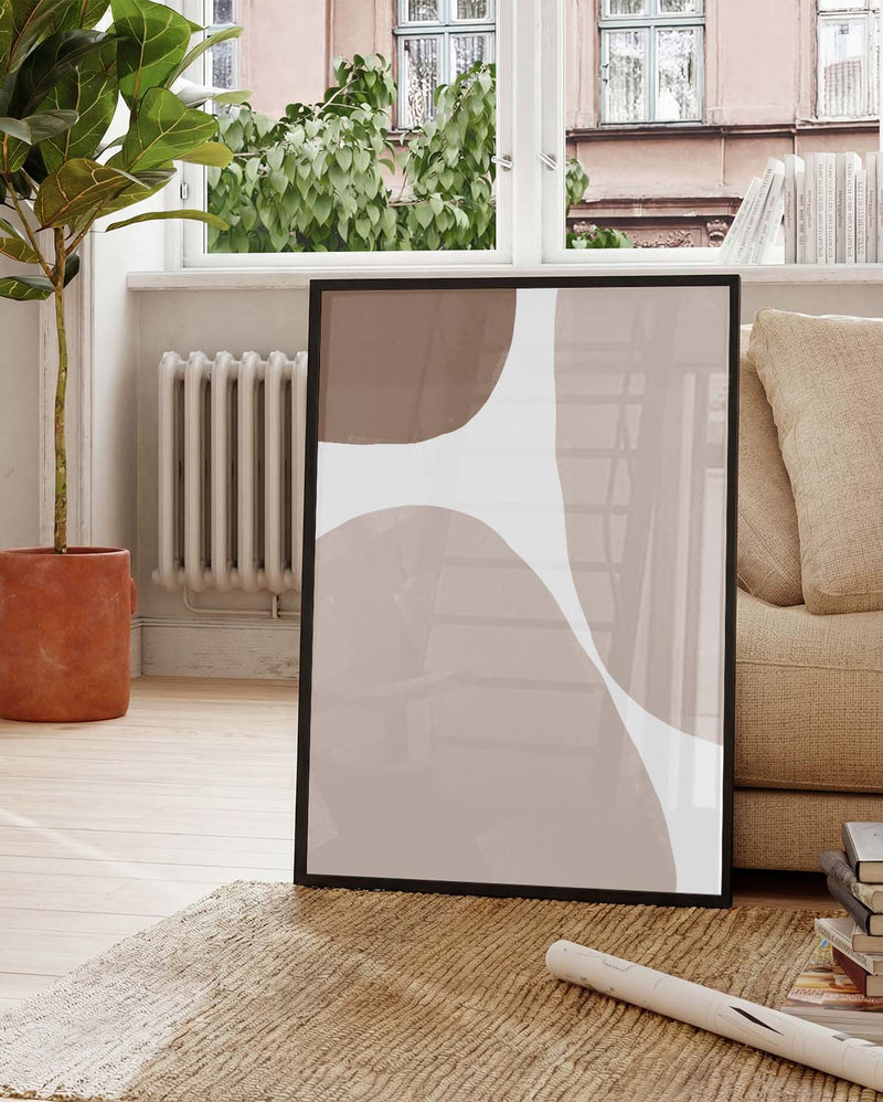 Soft Abstract Terracotta Poster – Weiche Terracotta Formen