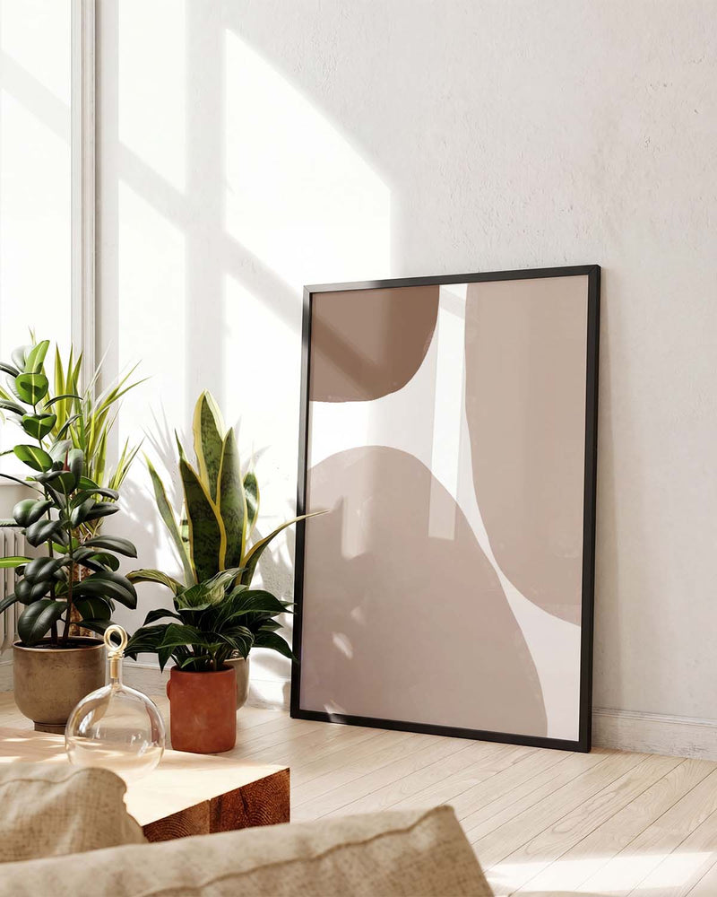 Soft Abstract Terracotta Poster – Weiche Terracotta Formen
