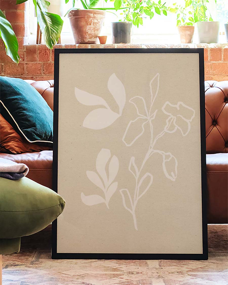 Zartes Botanik Poster – Soft Botanic Shadow