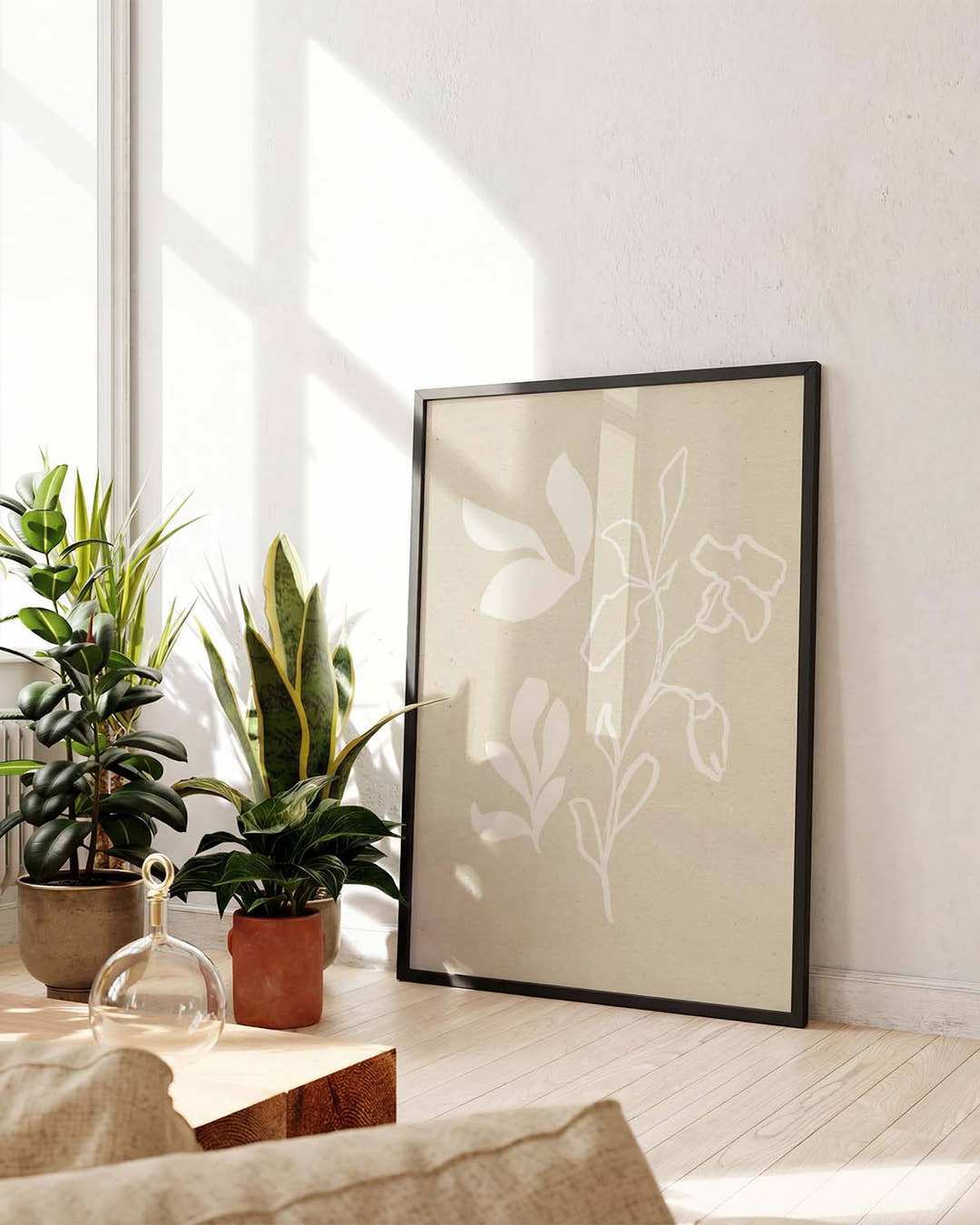 Zartes Botanik Poster – Soft Botanic Shadow