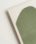 Soft Green Abstract Forms Poster – Sanfte Grüne Formen