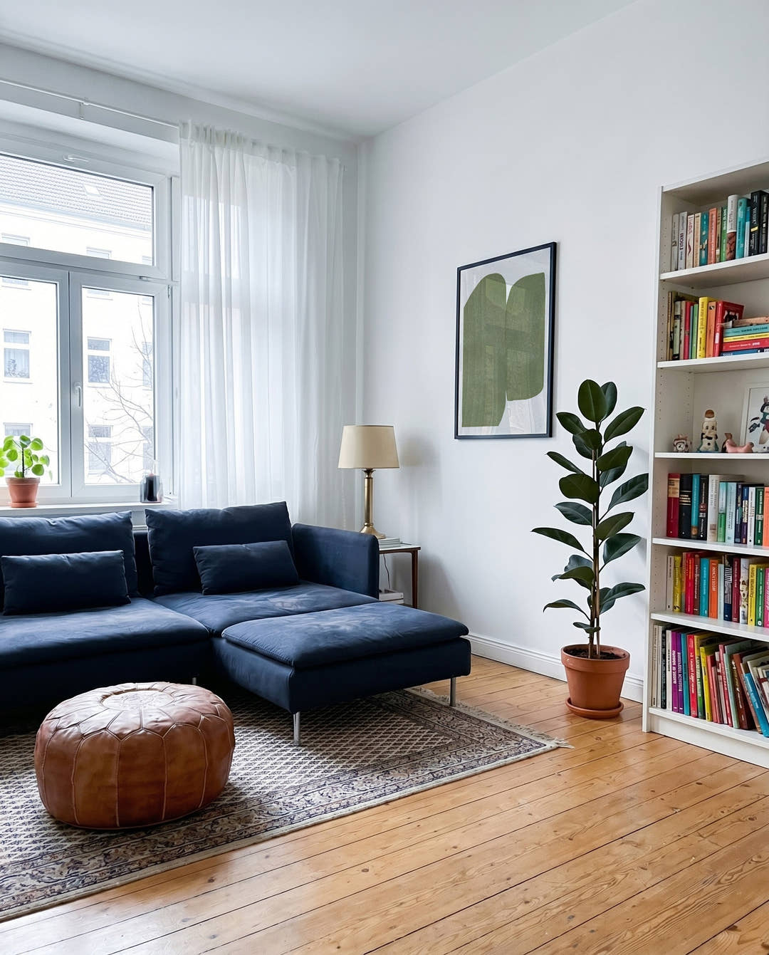 Soft Green Abstract Forms Poster – Sanfte Grüne Formen