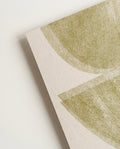 Abstraktes Minimal Poster – Soft Green Semi Circles