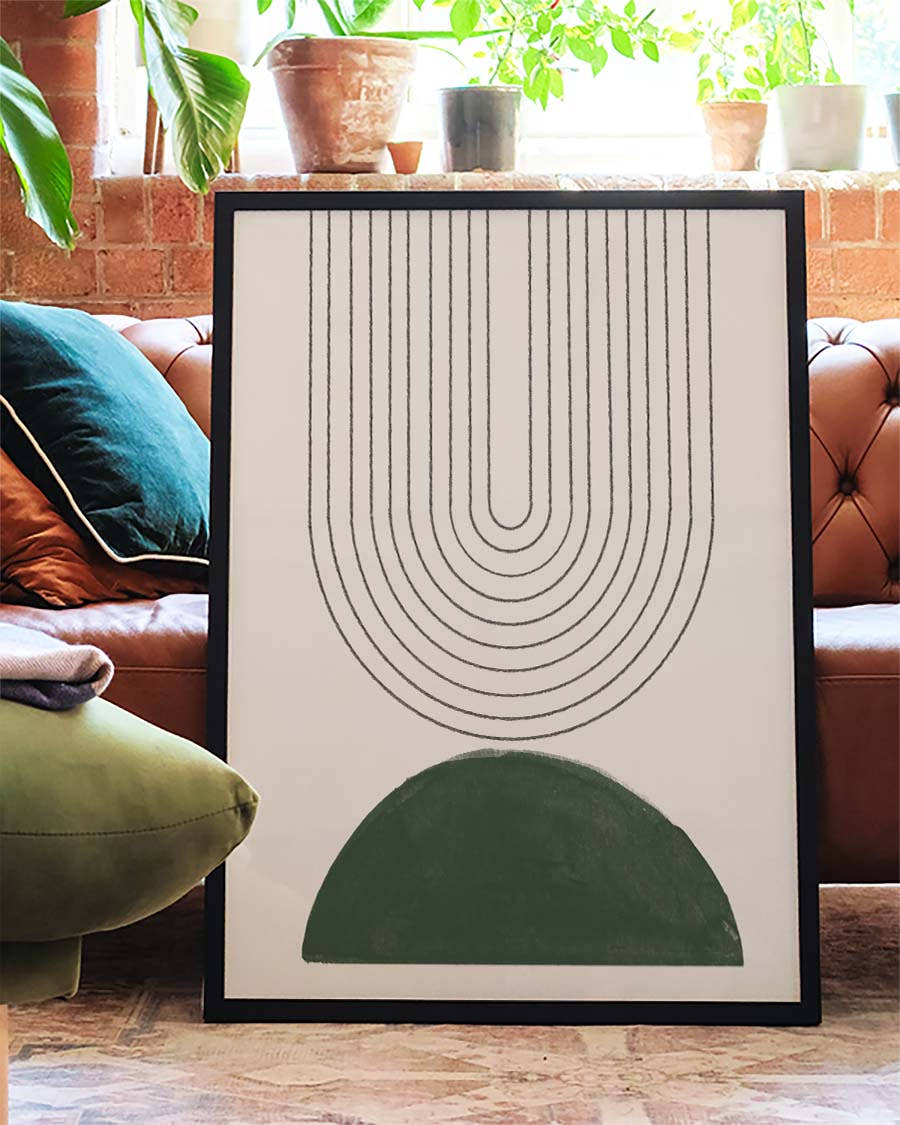 Geometrisches Bogen Poster – Soft Minimal Arch