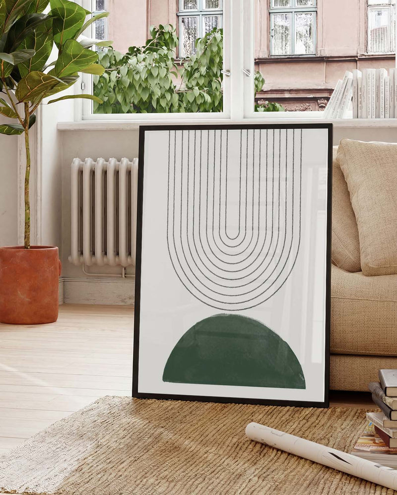 Geometrisches Bogen Poster – Soft Minimal Arch