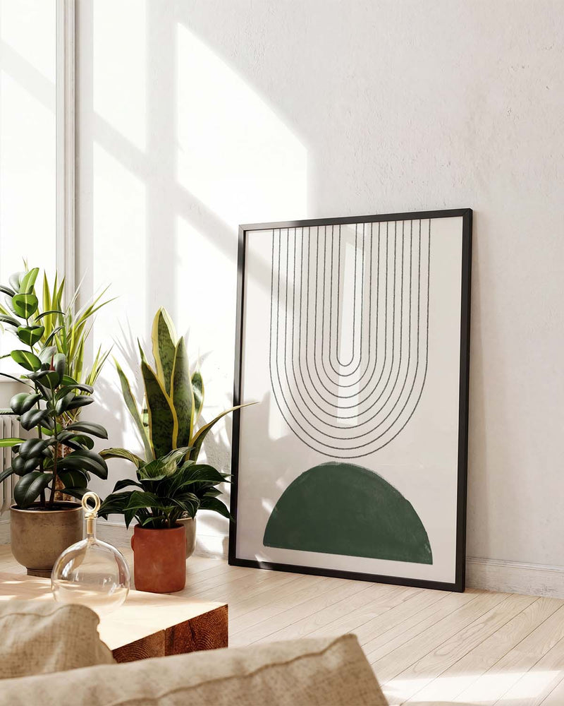 Geometrisches Bogen Poster – Soft Minimal Arch