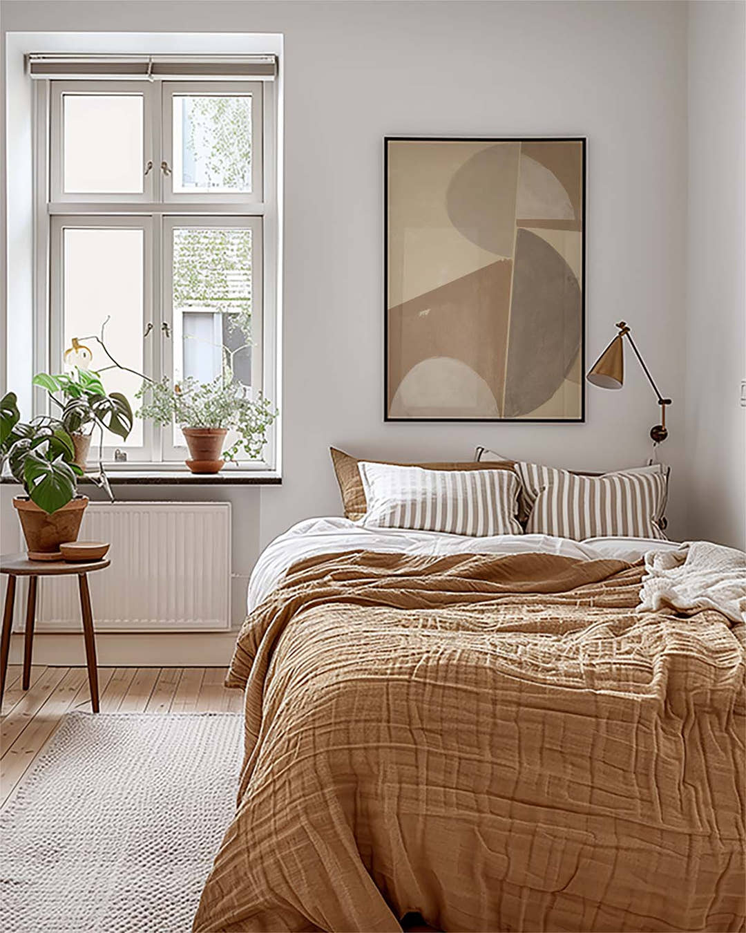 Soft Neutral Geometry Poster – Neutrale Geometrische Komposition