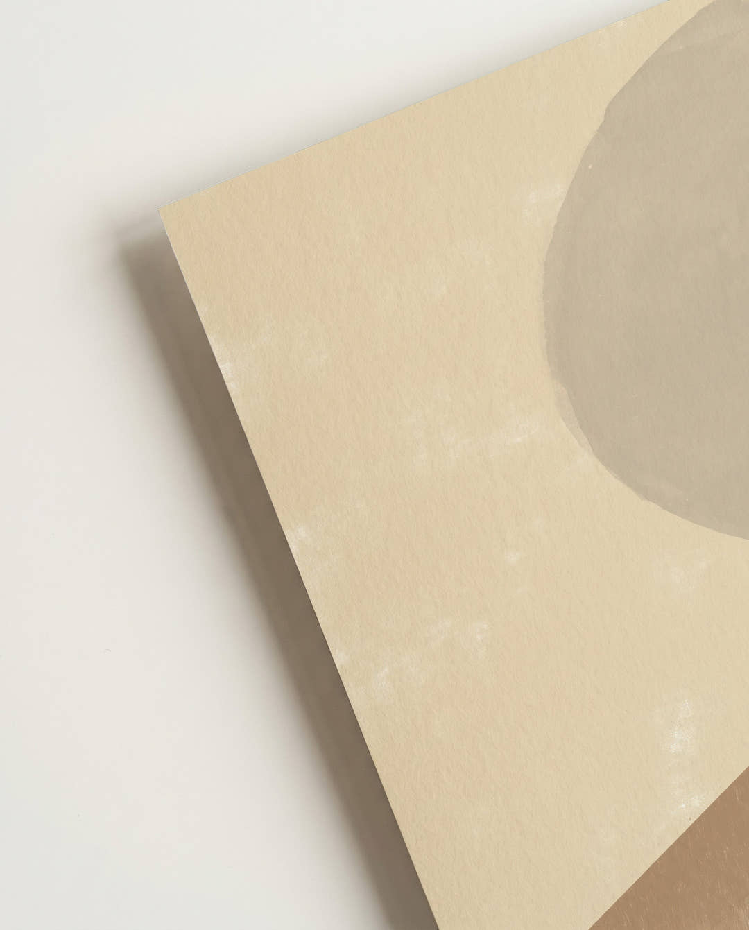Soft Neutral Geometry Poster – Neutrale Geometrische Komposition