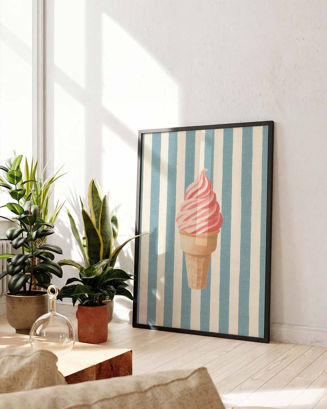 Dessert Illustration Poster – Soft Serve Ice Cream