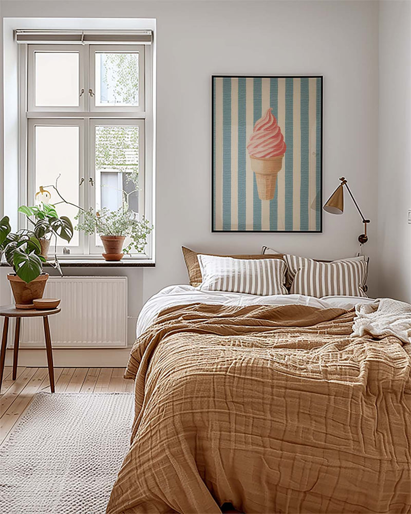 Dessert Illustration Poster – Soft Serve Ice Cream