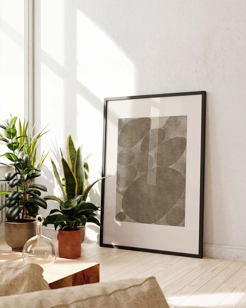 Natur Kunst Poster – Soft Terracotta Leaf