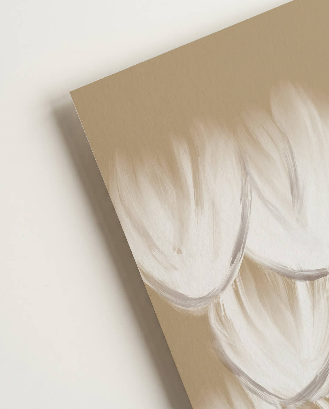 Soft Tulip Cluster Poster – Minimalistische Tulpen