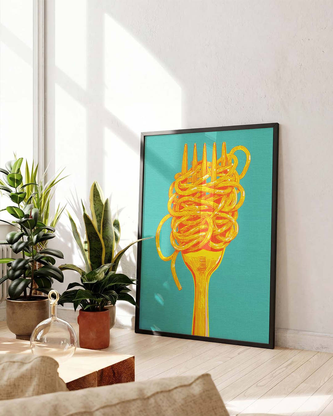 Pasta Food Poster – Spaghetti Fork Poster