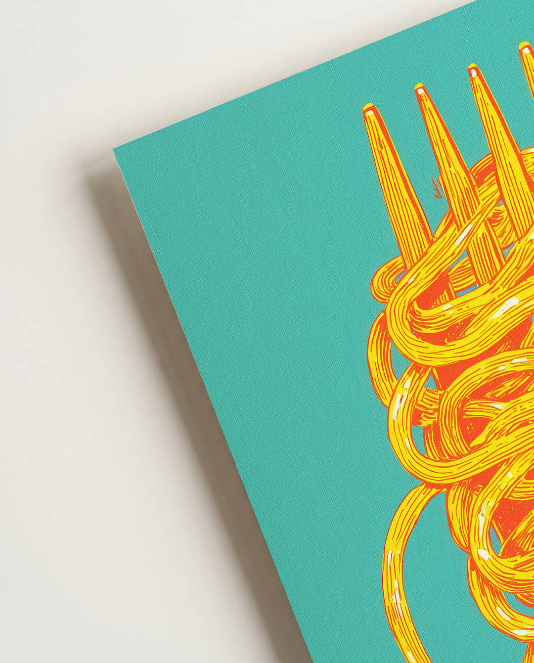 Pasta Food Poster – Spaghetti Fork Poster