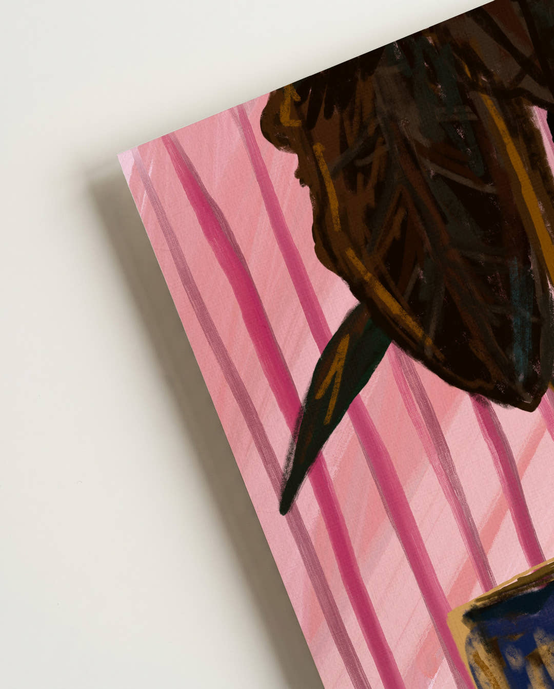 Striped Botany | Pflanzen Illustration Poster