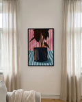 Striped Botany | Pflanzen Illustration Poster