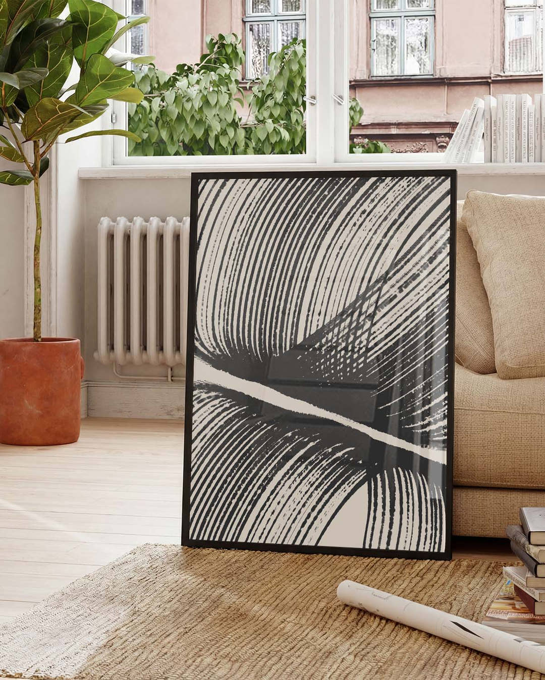 Linien Balance Poster – Struktur im Gleichgewicht