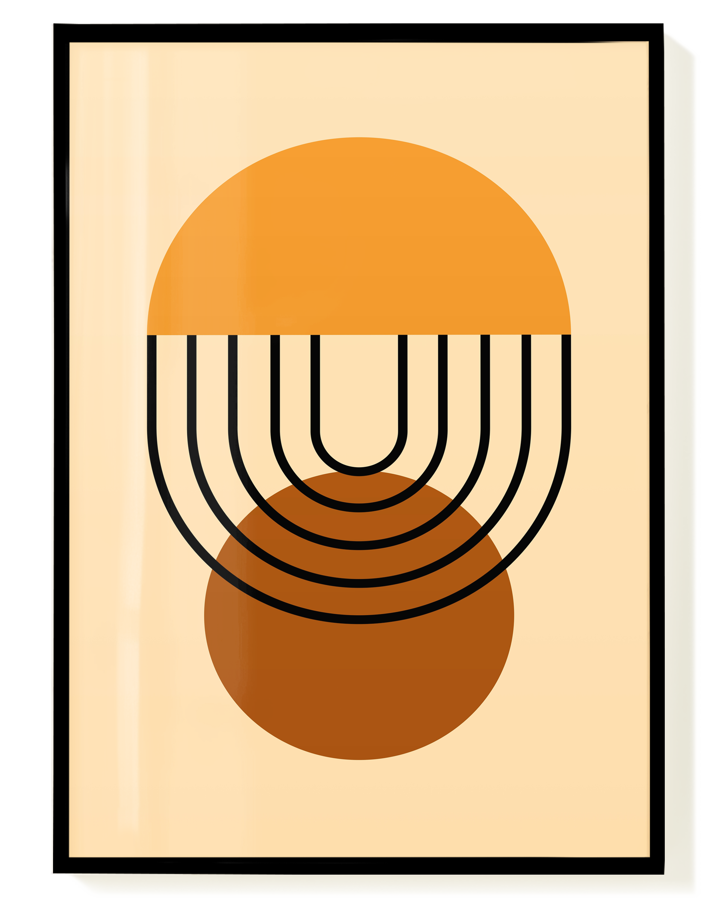 Sun Arch Poster – Geometrische Sonnenform | Wallera®