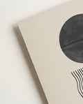 Sun Over Waves Poster – Minimalistisches Sonnenmotiv