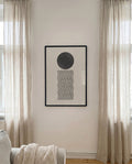 Sun Over Waves Poster – Minimalistisches Sonnenmotiv