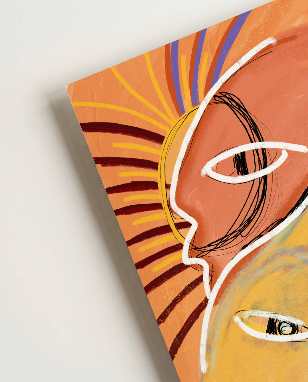 Sunlight Shapeshifters | Expressionistische Illustration Poster