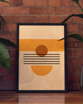 Sunset Geometry Poster