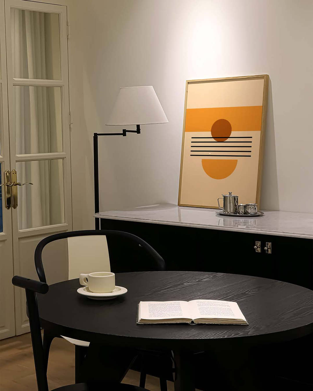 Sunset Geometry Poster