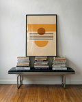 Sunset Geometry Poster