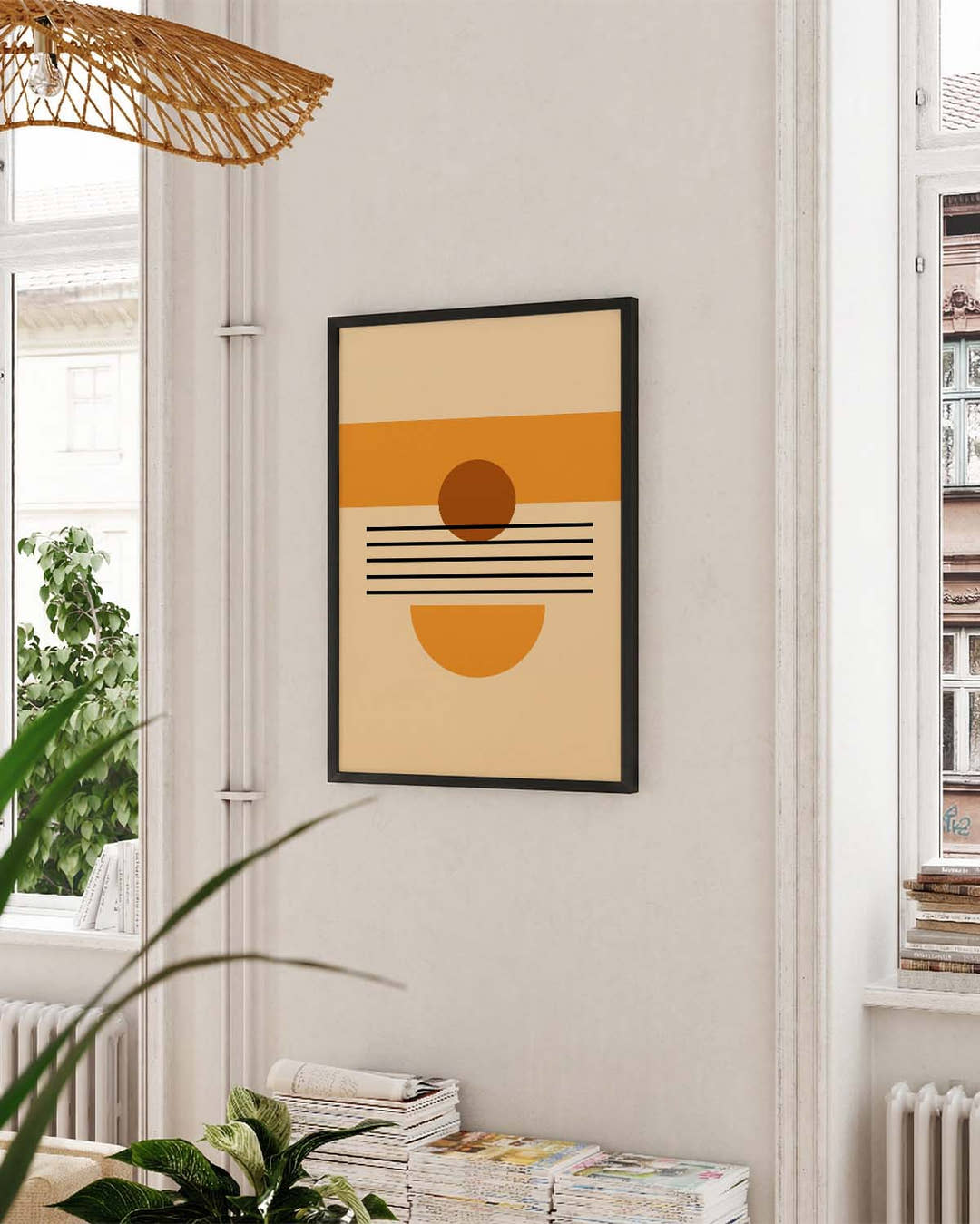 Sunset Geometry Poster
