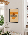 Sunset Geometry Poster