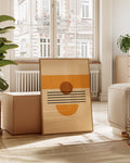 Sunset Geometry Poster