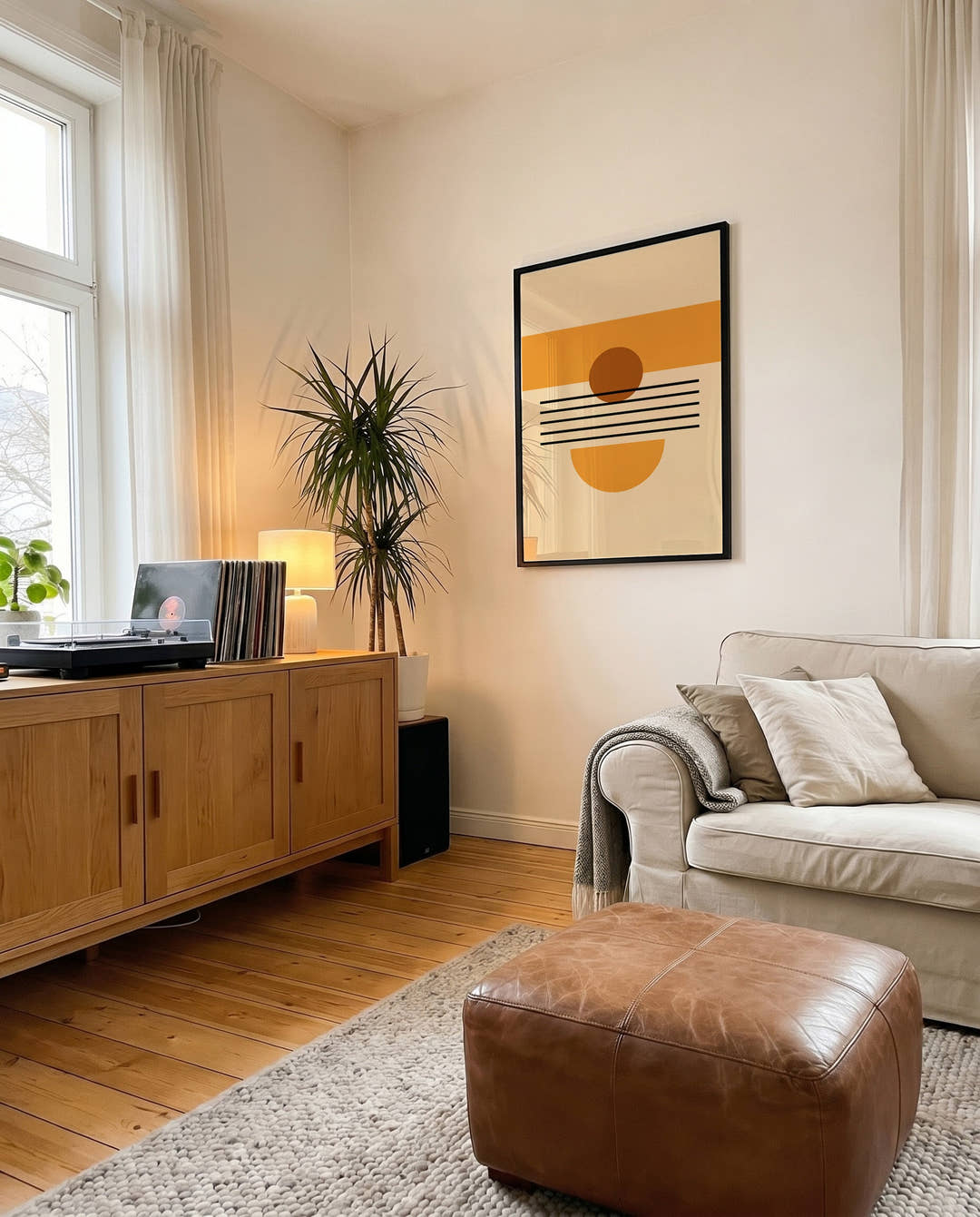Sunset Geometry Poster