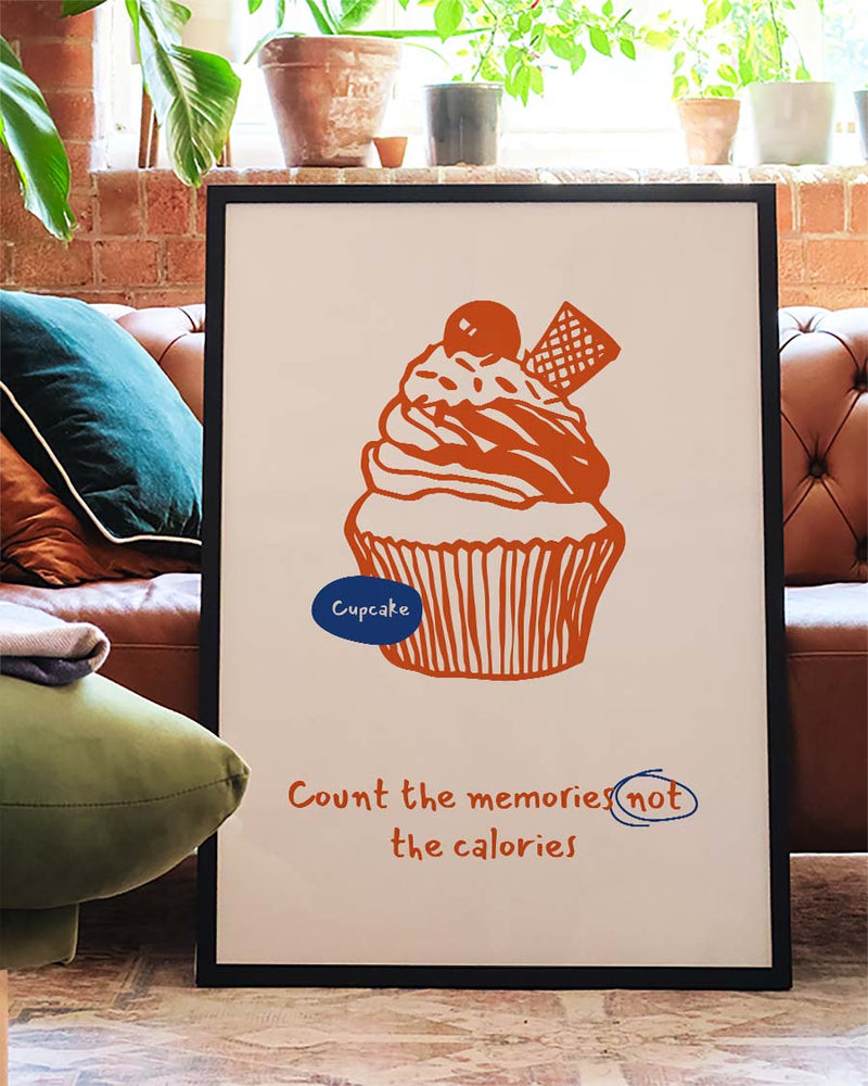 Dessert Illustration Poster – Sweet Cupcake