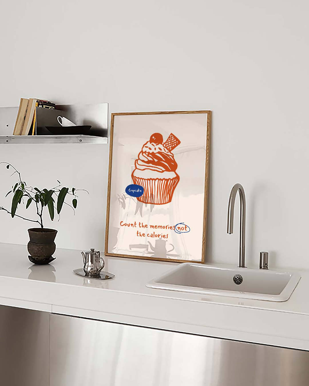 Dessert Illustration Poster – Sweet Cupcake