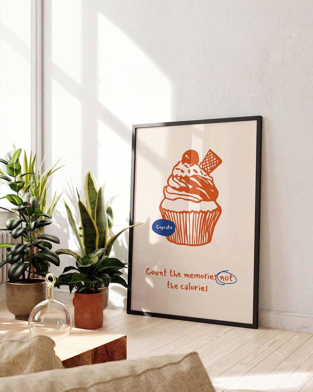 Dessert Illustration Poster – Sweet Cupcake