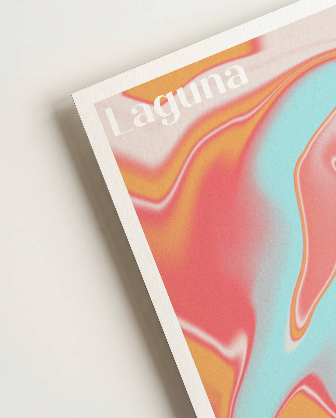 Laguna del Volcán | Abstraktes Poster