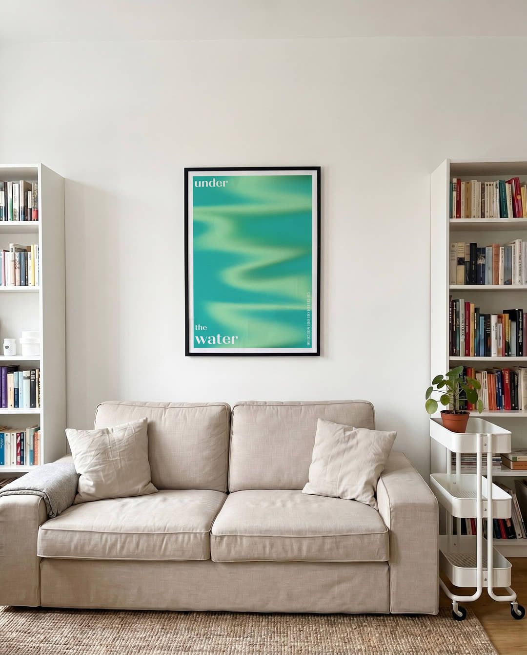 Under the Water | Abstraktes Poster