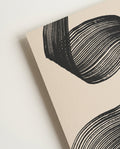 Abstraktes Linien Poster modern – Tanzende Bandform