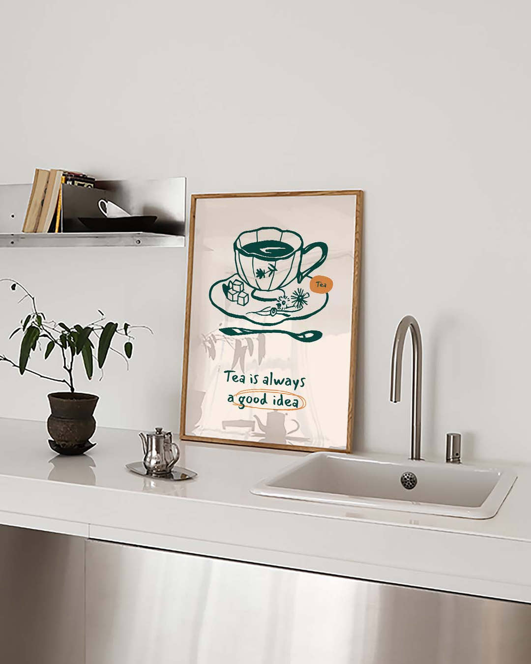 Tea Quote Poster – Tea Is A Good Idea