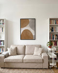 Terracotta Abstract Composition Poster – Erdige Formkunst